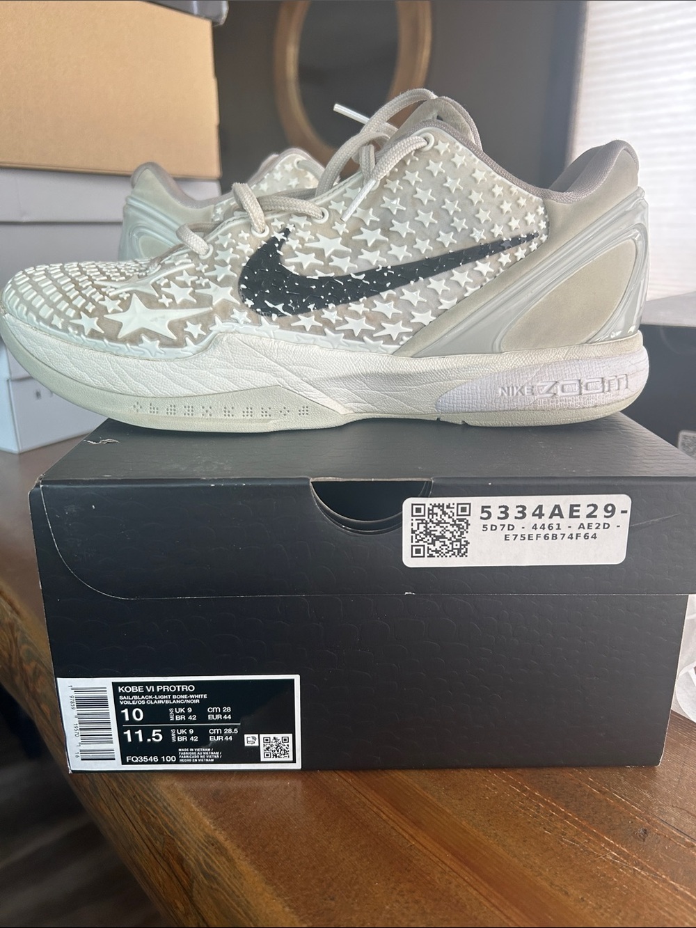 Nike Kobe 6 Protro “Sail All-Star 2.0” – Men’s Size 10 – Authentic